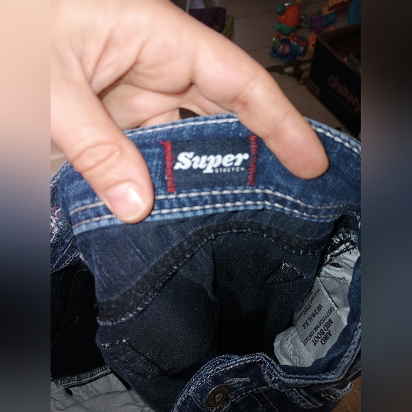 Silver super stretch 29/33 woman's jeans - Picture 3 of 9